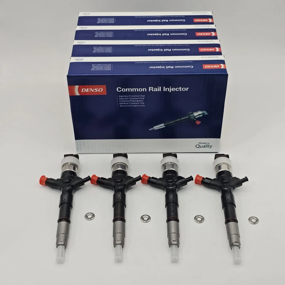 4pcs 23670-09070 Fuel Injector 095000-5921 Nozzle For DENSO Toyota Hiace Hilux Foto 3 de 4