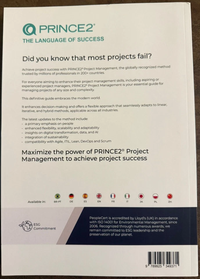 PRINCE2 Managing Successful Projects 7th Edition - Image 2 of 3