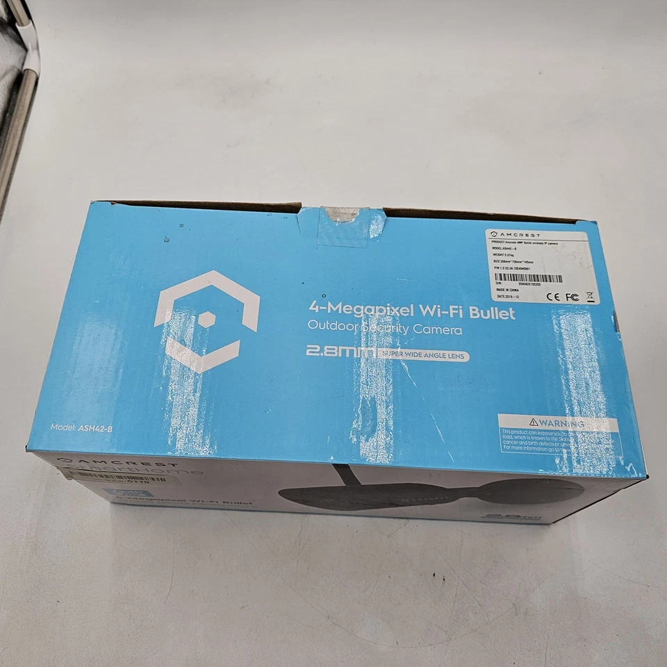 Amcrest SmartHome 4MP Outdoor Wi-Fi Bullet Security Camera - Black (ASH42B) - Image 4 of 4