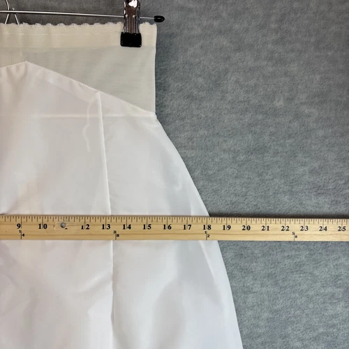 Vintage Crinoline Full Maxi Slip S/XS Petticoat White Bridal Layered Zipper - Picture 18 of 19