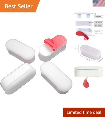 Durable Toilet Seat Bumper for Bidet Attachments - 4 Pack with Easy Install
