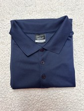 Nike Golf Dri-Fit Men's Short Sleeve Polo Shirt Navy Blue Size XL Extra Large