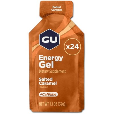 High-Energy Salted Caramel Gel with Electrolytes - 24 Pack for Active Life