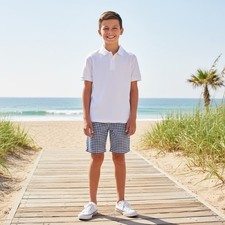 NWT Janie and Jack Boys Gingham Check Shorts Classic Preppy Summer Vacation