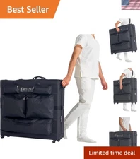 Universal Wheeled Massage Carrying Case with Adjustable Straps & Durable Nylon