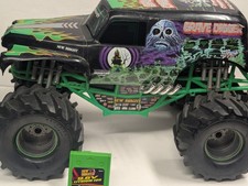 RARE New Bright 1:10 RC 9.6V Monster Jam Grave Digger Truck No remote Crawler