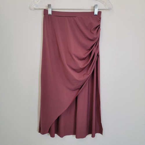 Weissman Skirt Girls Dance Costume Ballet Asymmetrical Maroon Jazz Tiered Midi