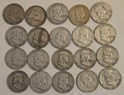 Roll of 20 90% Silver Franklin Half Dollars, $10 Face Value