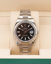WITH STICKERS 2010 Rolex Datejust II 41mm 116334 Black Dial Fluted Oyster 4