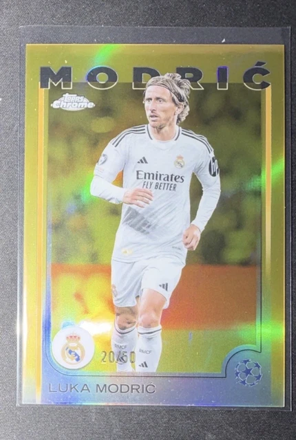2024-25 Topps Uefa Club Competitions - Luka Modric #149 Gold Refractor /50