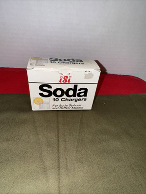 10 Pack ISI Soda Chargers For Soda Siphons & Seltzer Makers Never Expires