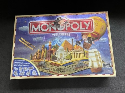 Monopoly Weltreise Gesellschaftsspiel, Vollständig ohne Spielanleitung 