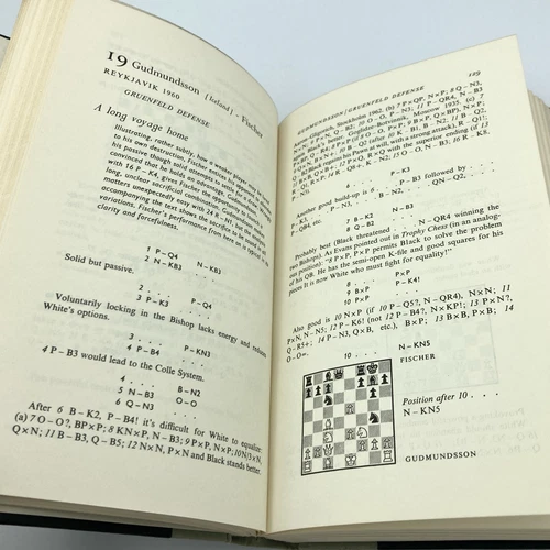 My 60 Memorable Games - Bobby Fischer (1st print thus) Simon & Schuster, 1969 - 画像9/10