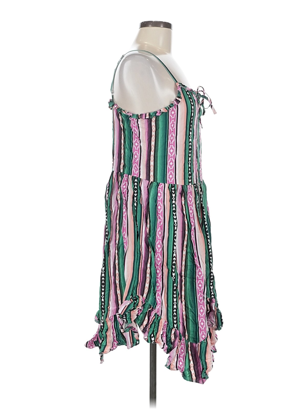 Wrangler Retro Women Green Casual Dress M thumbnail 3