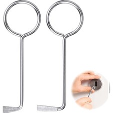 Zweierset Schlüsseldienst, Türöffner, Universal-Schlüssel, Edelstahl, Tragbar