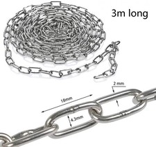 SUS304 Stainless Steel Chain Metal Chain Link Chain Small Light Duty Chain Utili