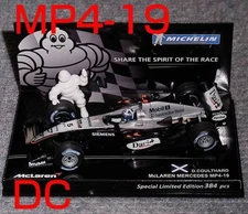 MINICHAMPS 1 43 Michelin Special Order McLaren Mercedes MP4 19 Coulthard 2004 Mc