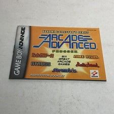 Arcade Advanced Instruction Booklet ONLY  Game Boy Advance, GBA Original
