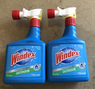 Windex Outdoor Glass & Patio Concentrated Cleaner 2 ct 32 fl oz New