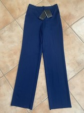 St John Black Label SHELLY Sz 2 Navy Blue Career Dress Pants Flat Front