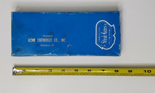 Vtg Acme Chevrolet Co. 4-Pcs Stainless Steel Steak Knives Hollow Ground Japan - Picture 9 of 9
