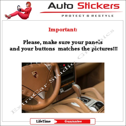 fits Porsche Stickers Decals Steering Wheel Repair Worn Button Knob Switch v2 - Picture 3 of 8