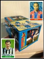 1997 Panini European Football Stars Unsealed Box LookFor Ronaldo Zidane b1