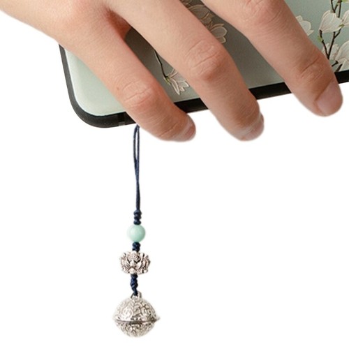 Customizable Bell Phone Chain Charm Stylish Bell Pendant Keyring Phone Accessory - 第 6/12 張圖片