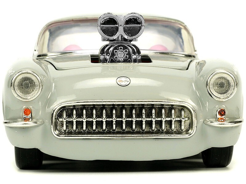 32390) 1/24 Jada Looney Tunes 1957 Chevrolet Corvette &Bugs