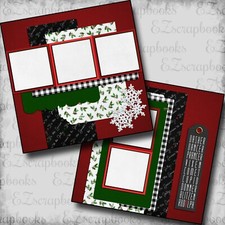 Reindeer Names- 2 Premade Scrapbook Pages - EZ Layout 5696