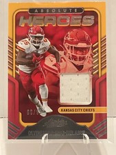 2022 Absolute Football Clyde Edwards-Helaire Heroes 66/99 Patches Relic no.Ah-14