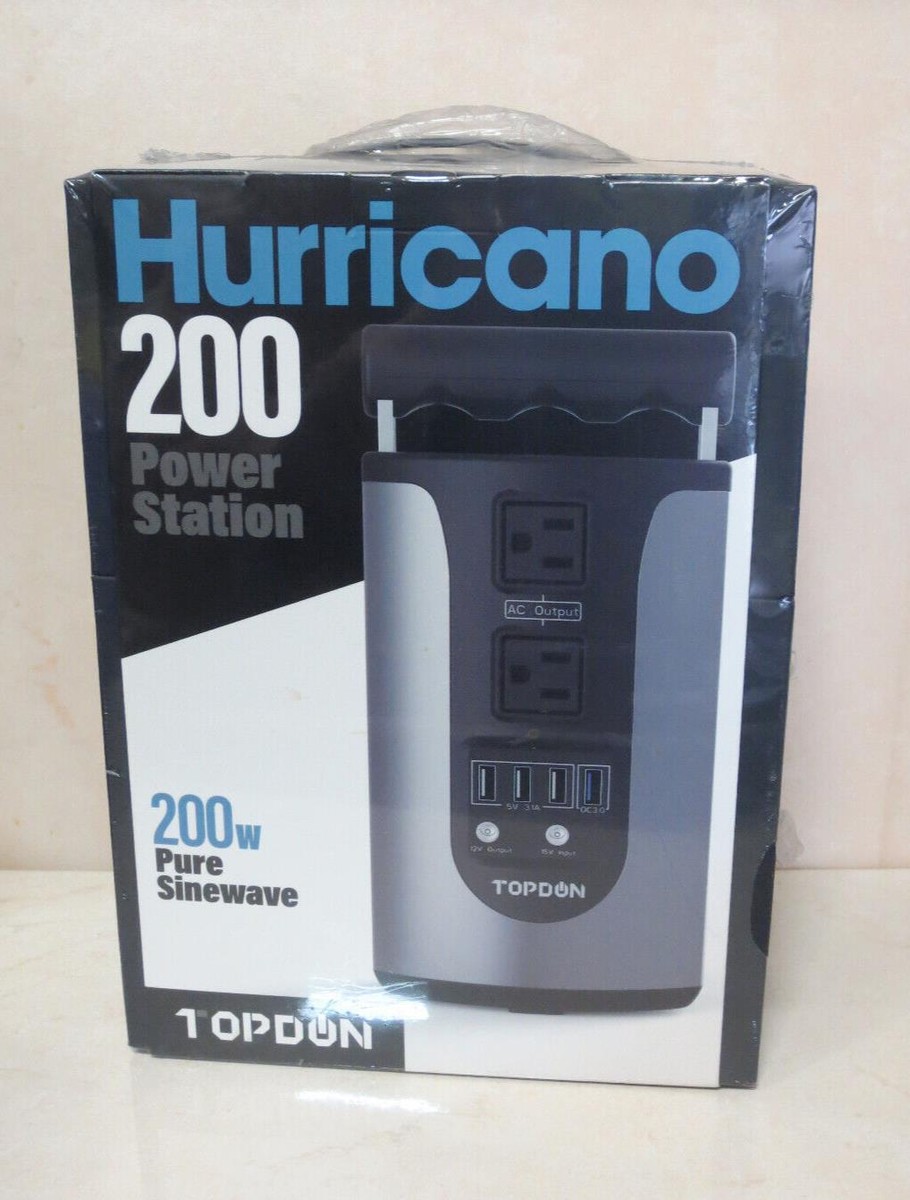 TOPDON HURRICANO 200 POWER STATION 200W PURE SINEWARE 129.6Wh | eBay