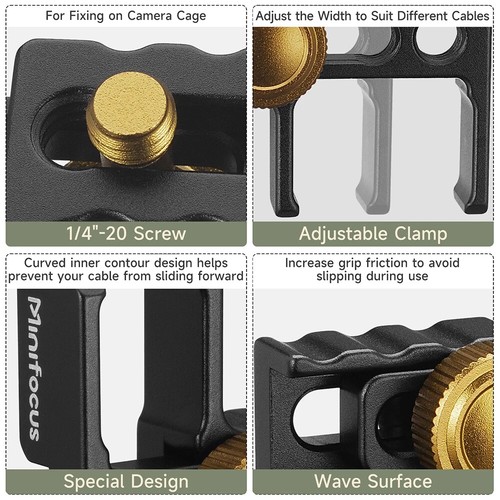 Universal Camera Cable Clamp Lock for Blackmagic Video Monitor Cage G7/GH4/GH3 - Picture 9 of 9