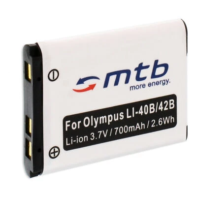 MTB MORE ENERGY Batería Li-40b/Li-42b para Olympus FE-20, 150, 160, 190, 220, 230, 240, 250, 280