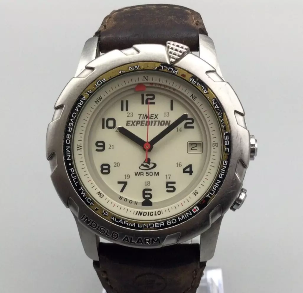 Timex Expedition Shenmue Watch Men 39mm Date Indiglo Alarm 50M New Battery