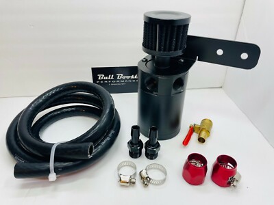 Oil Catch Can Kit Reservoir Breather Air Filtered Tank 3/8 10mm Performance Kit 