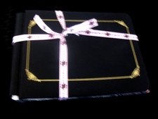 5x7 CREATIVE MEMORIES ALBUM, Black with Border and black pages