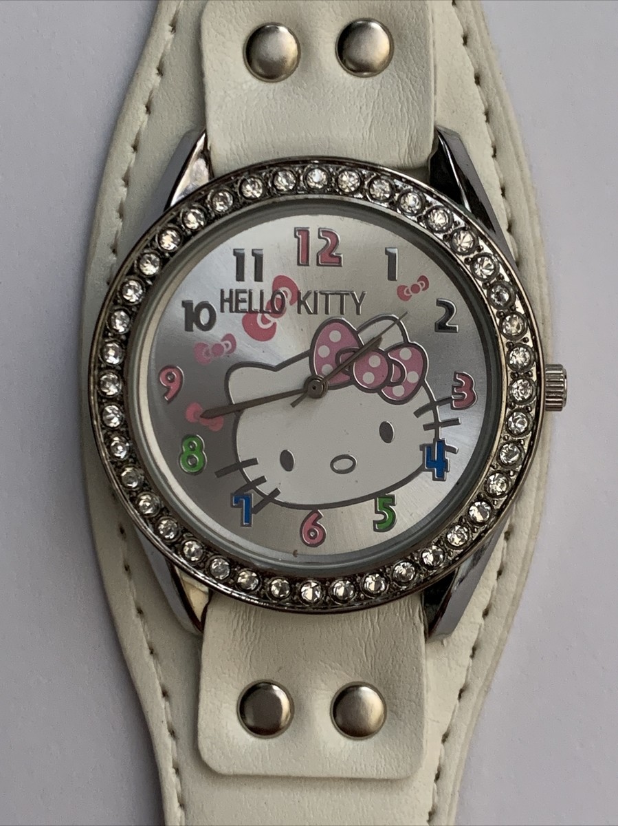 Hello Kitty Watch. Super Cute!! New Battery! White Band. | eBay display picture 3