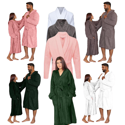 New Terry Bathrobe 100% Cotton, Dressing Gowns For Fluffy, Hotel - View #3