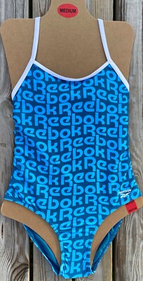 Reebok Badeanzug Damen Bademode One Piece Blau S M L XL BRANDNEU MIT ETIKETT