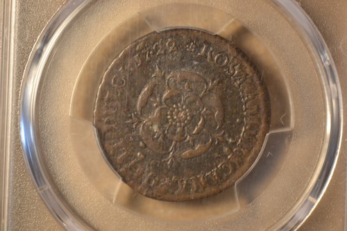 1722 Rosa Americana Penny. Martin 2.12-D.3. PCGS XF Details. UTILE DULCI - Bild 3 von 5
