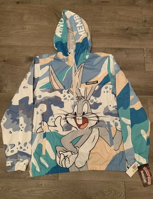 NWT MEMBERS ONLY X LOONEY TUNES WINDBREAKER HOODIE JACKET Bugs Bunny NWT SZ M | eBay