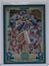 2019 Topps Gypsy Queen Blake Snell Indigo Blue #4/150 Chrome Box Topper Rays 