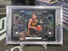 2021-22 Panini Obsidian Trae Young Pitch Black #11 Electric Etch White Mojo 1/1!