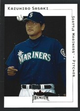 2001 Fleer Premium #6 Kazuhiro Sasaki RC, Yokohama Bay Stars