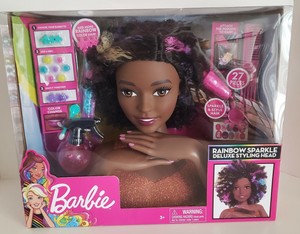 barbie rainbow sparkle deluxe styling head