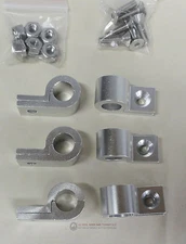 Hard Brake Fuel Line Mount Brackets Clamps 3/8" 6-Pack ALUMINUM