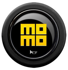 Genuine Momo steering wheel horn push button Heritage Edition stacked MO MO logo