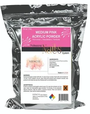 Veency Acrylic Powder, Professional Acrylic Nail System, "Medium Pink" 16oz .