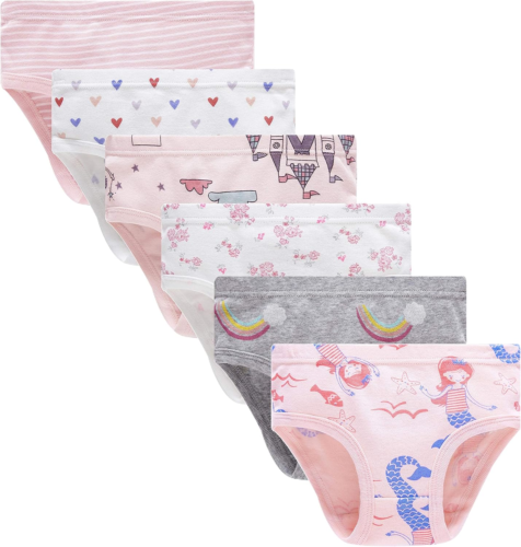 Family Feeling Little Girl Underwear Toddler Panties Big Kids Undies Soft 100% C